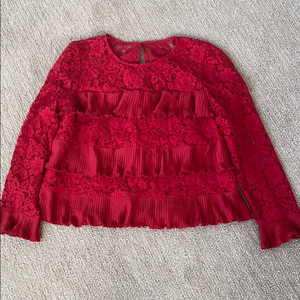 J Crew Lace Blouse